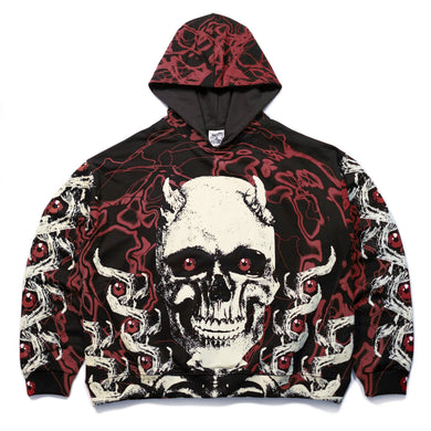 POLTERGEIST ALL OVER PRINT HOODIE ( RED )
