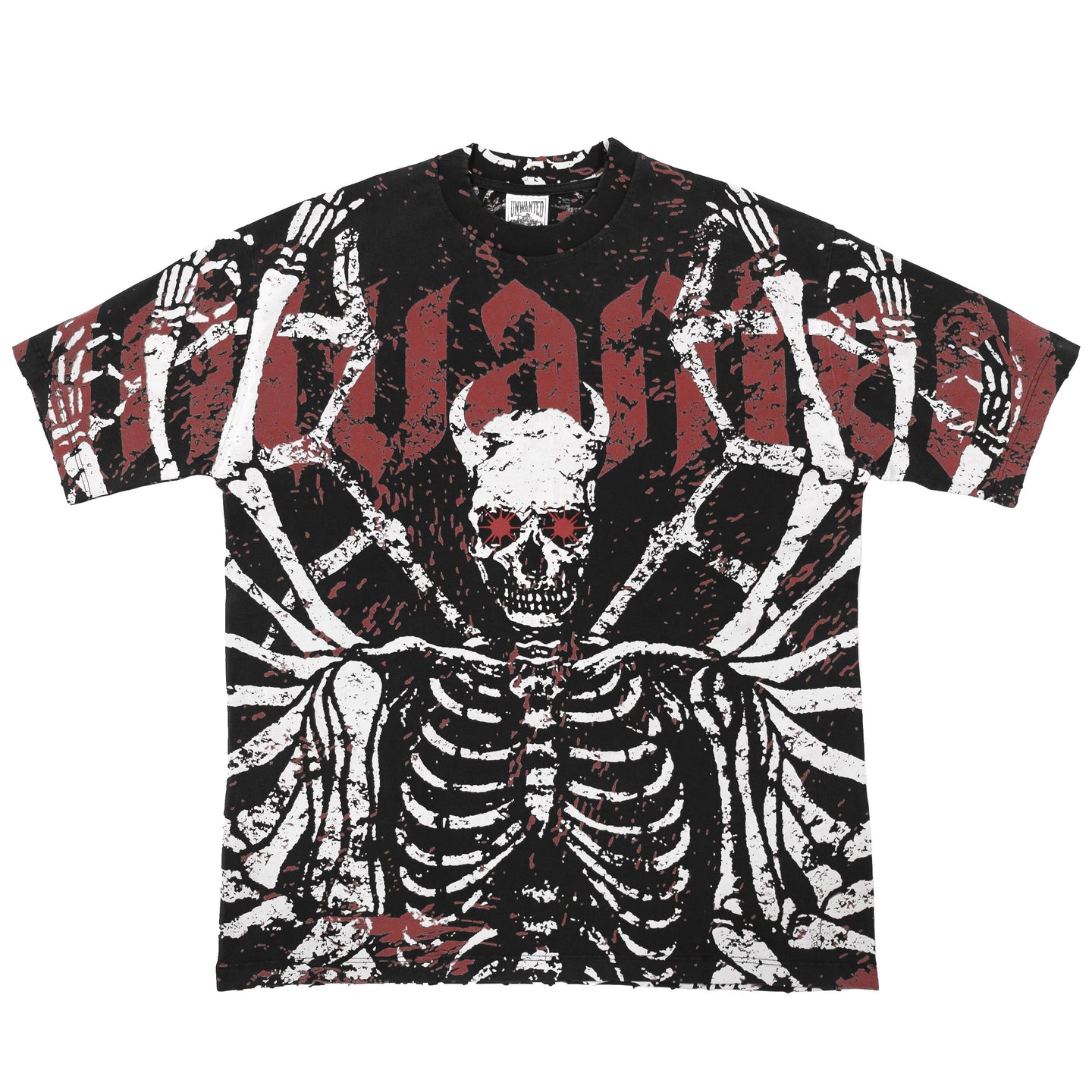 PSYCHEDELIC ALL OVER PRINT TEE (RED)