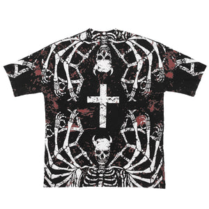 PSYCHEDELIC ALL OVER PRINT TEE (RED)