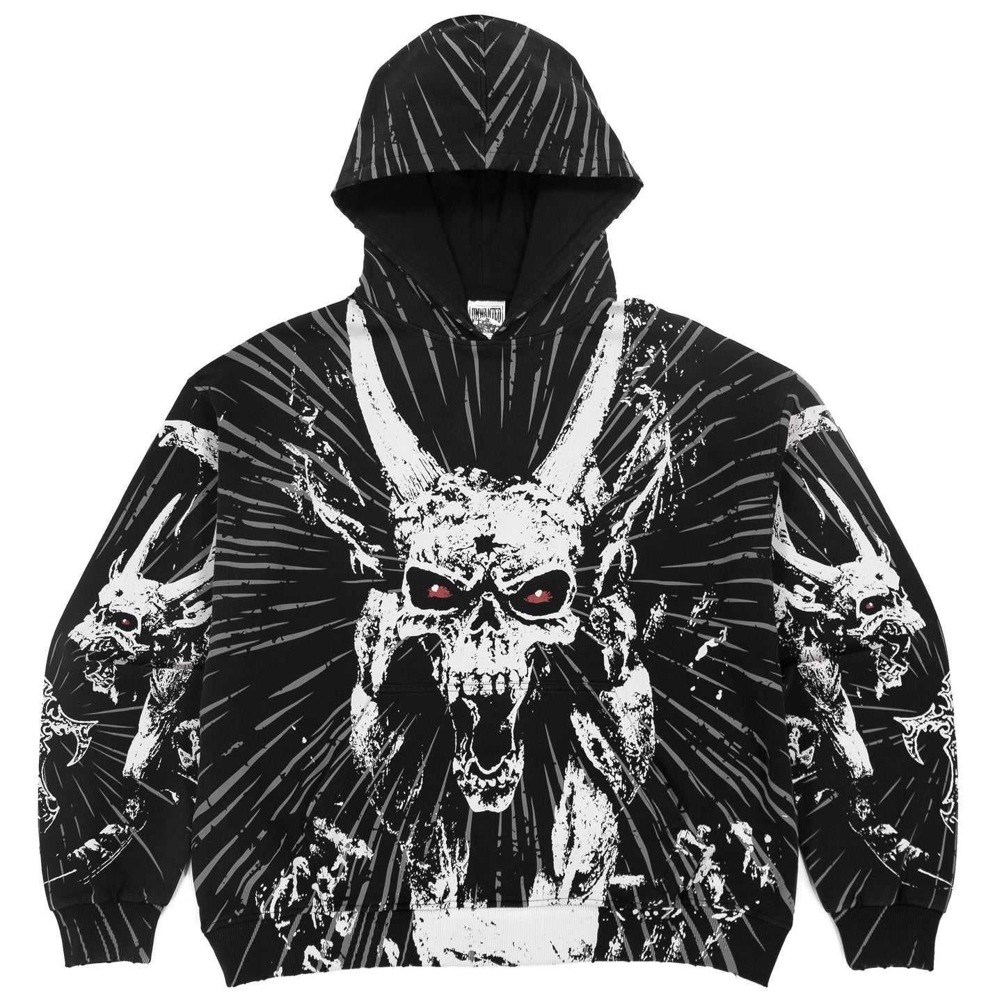 GARGOYLE ALL OVER PRINT VINTAGE HOODIE