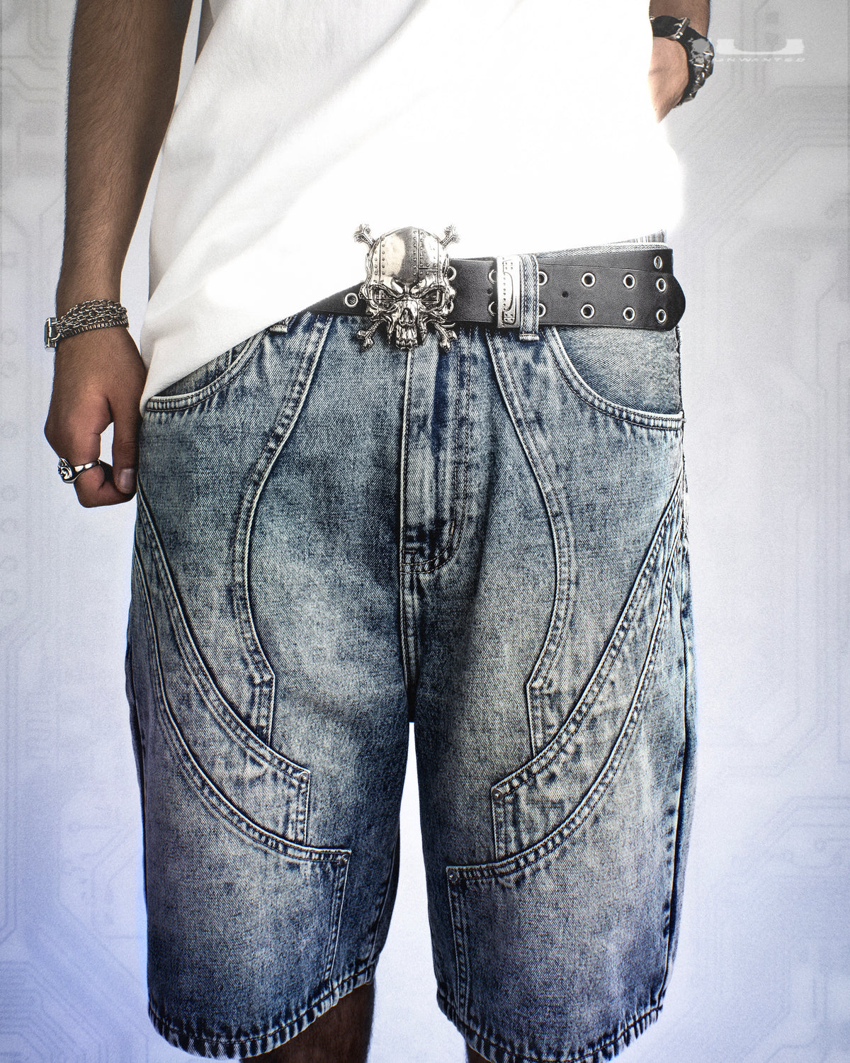 ARMORED DENIM SHORTS [PRE-ORDER]