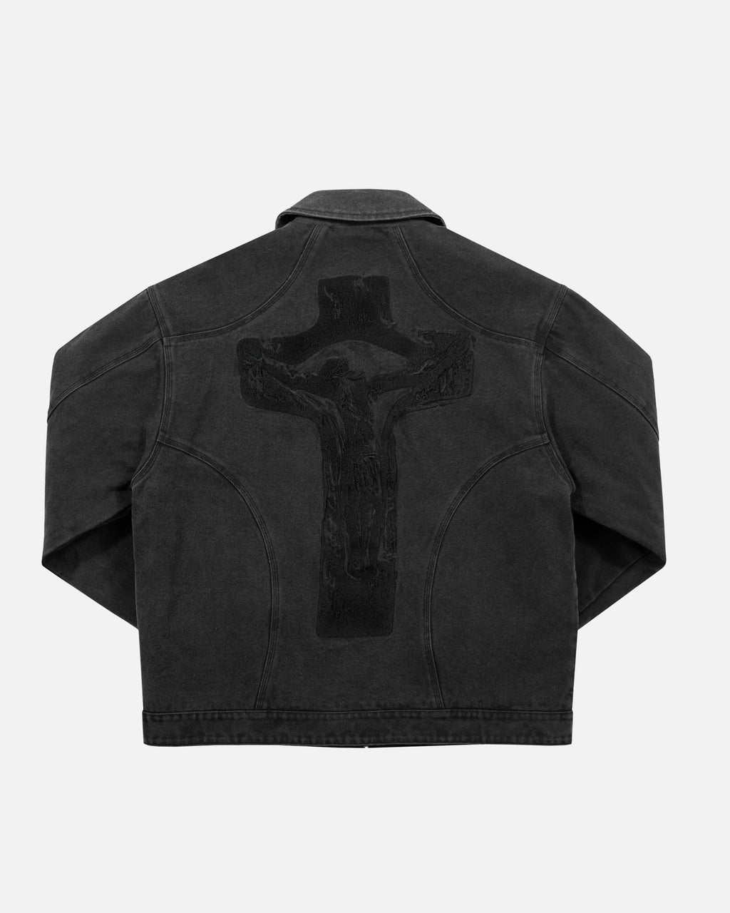 CRUCIFIX WORK JACKET (BLACK)