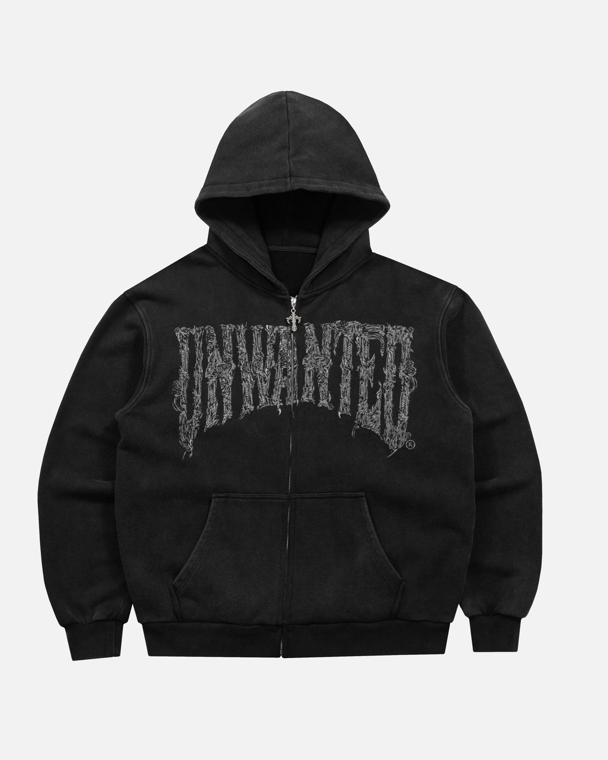 CYBORG CROSS ZIP-UP HOODIE
