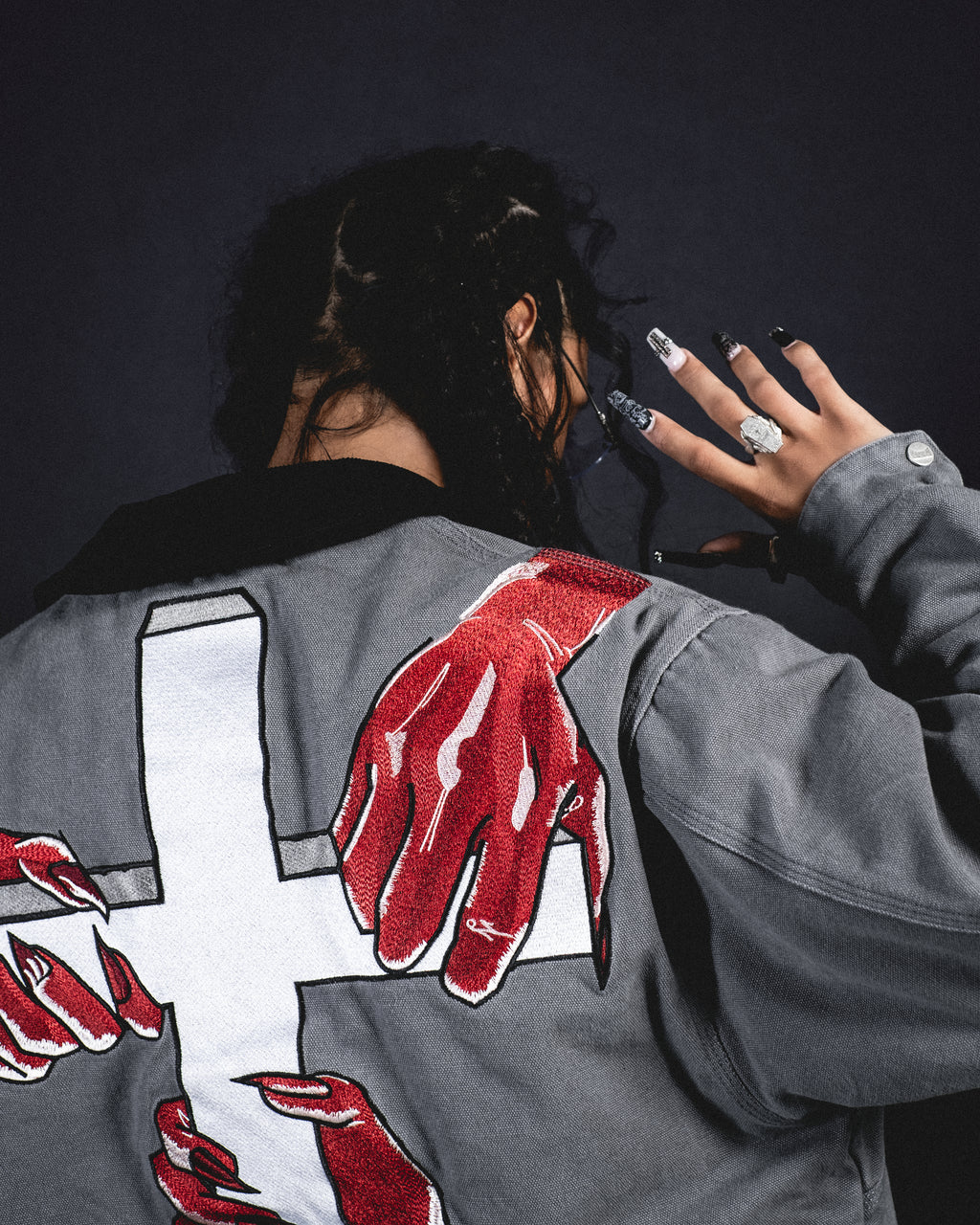 DEVILS GRASP WORK JACKET (GREY)
