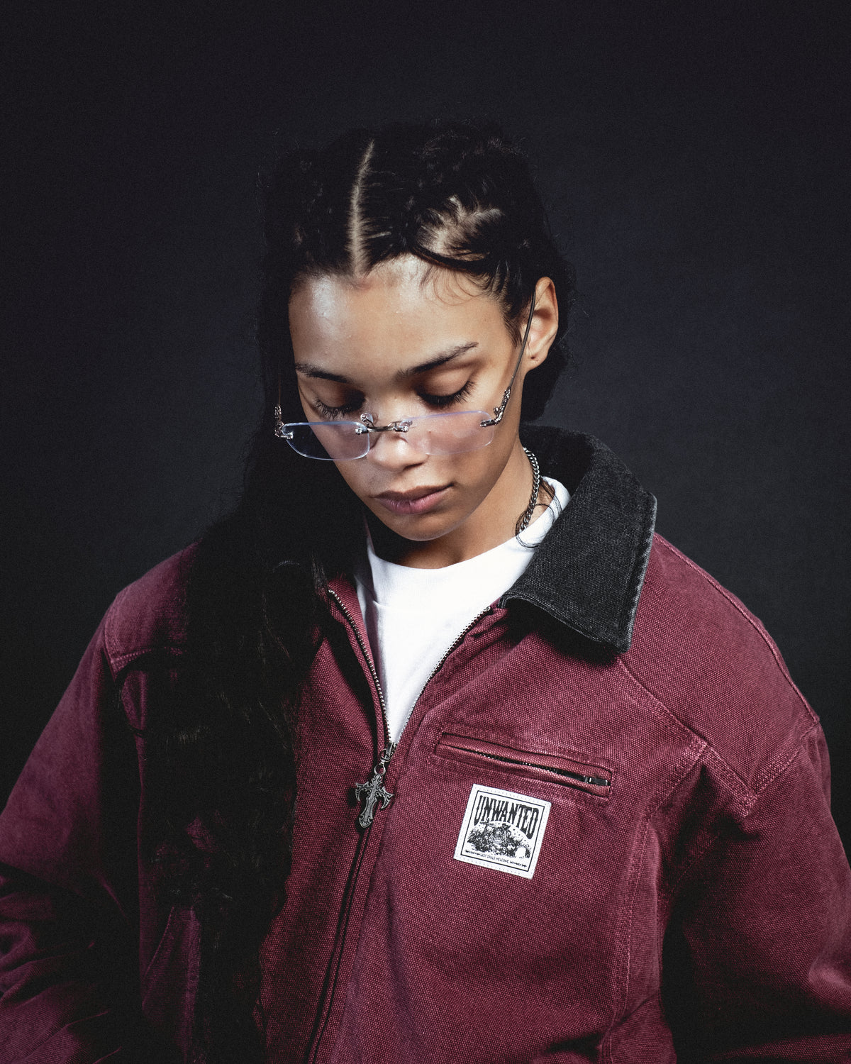 CRUCIFIX WORK JACKET (RED)