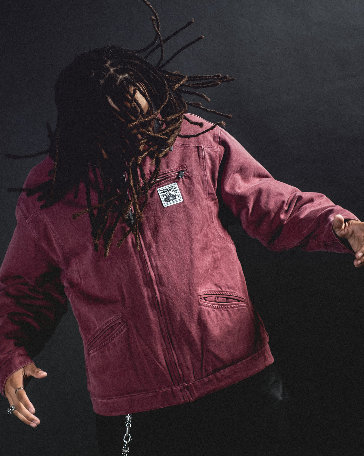 CRUCIFIX WORK JACKET (RED)