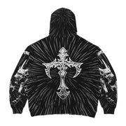 GARGOYLE ALL OVER PRINT VINTAGE HOODIE
