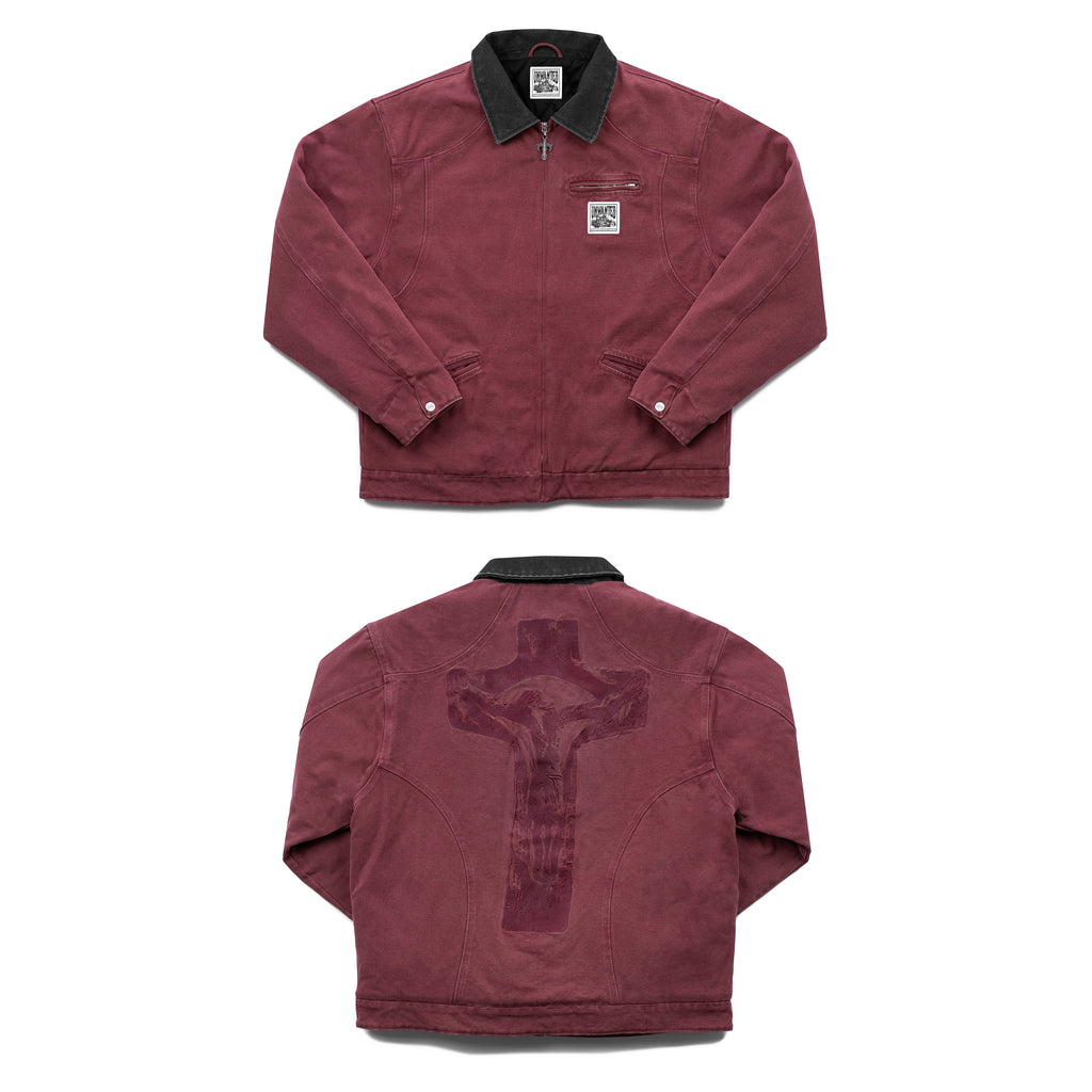 CRUCIFIX WORK JACKET (RED)