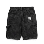 BARBED WIRE DENIM SHORTS