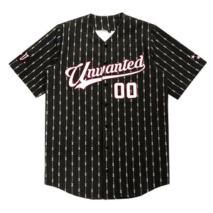 Barbwire Baseball Jersey (Black)