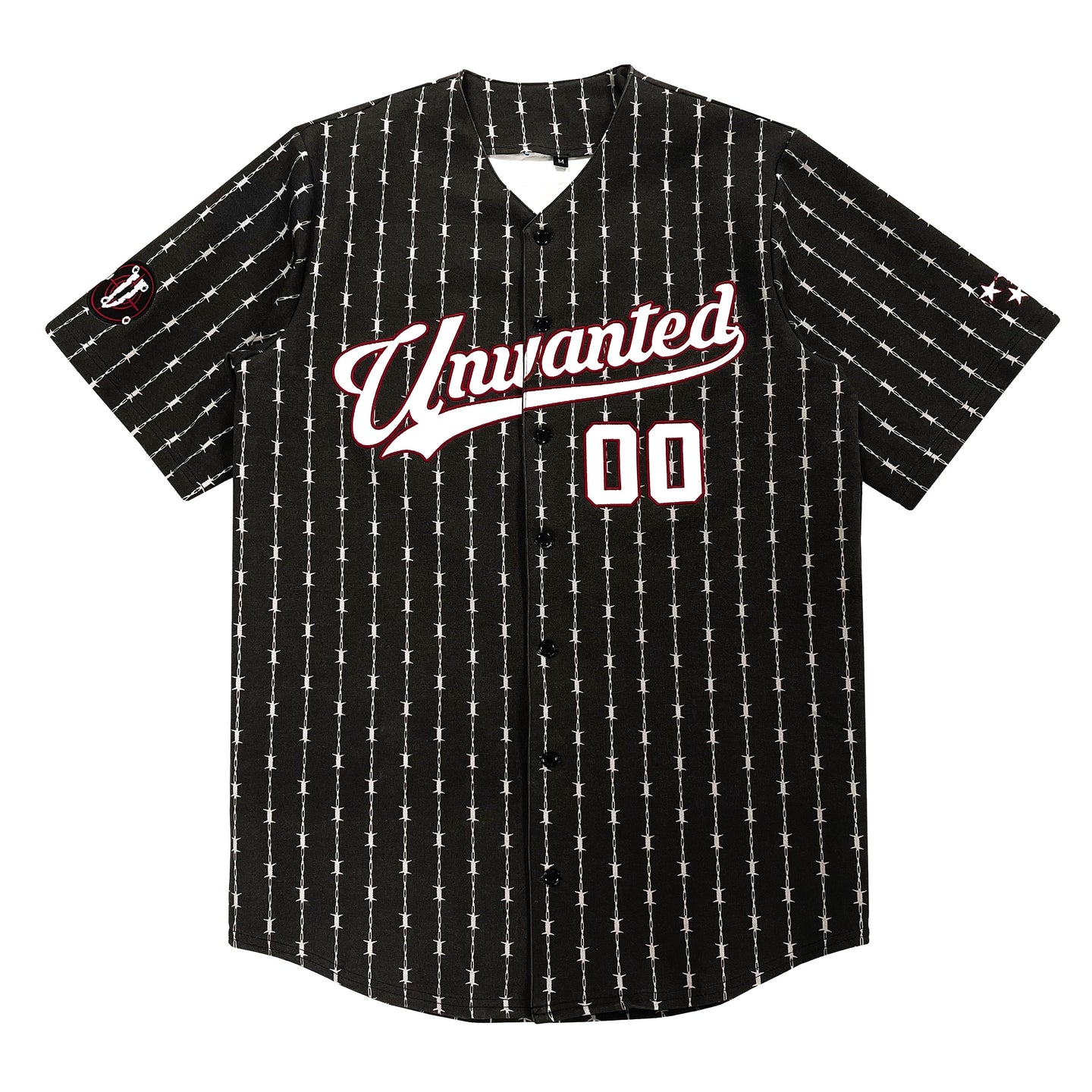 Barbwire Baseball Jersey (Black)